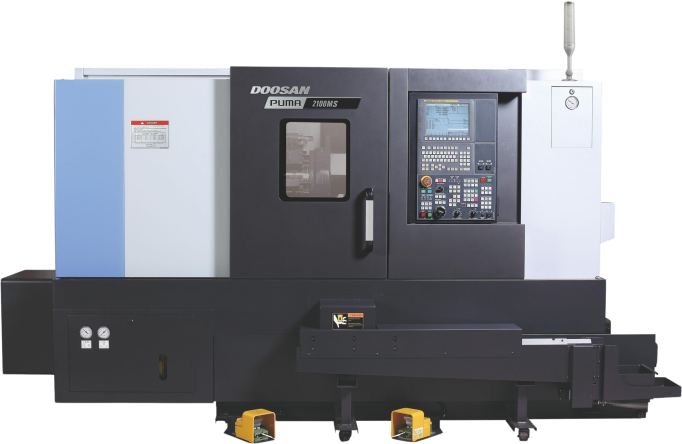 Doosan Puma 2100MS CNC Horizontal Single Turret Lathes