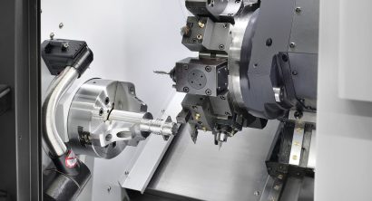 Interior of a Lynx 2100 series lathe