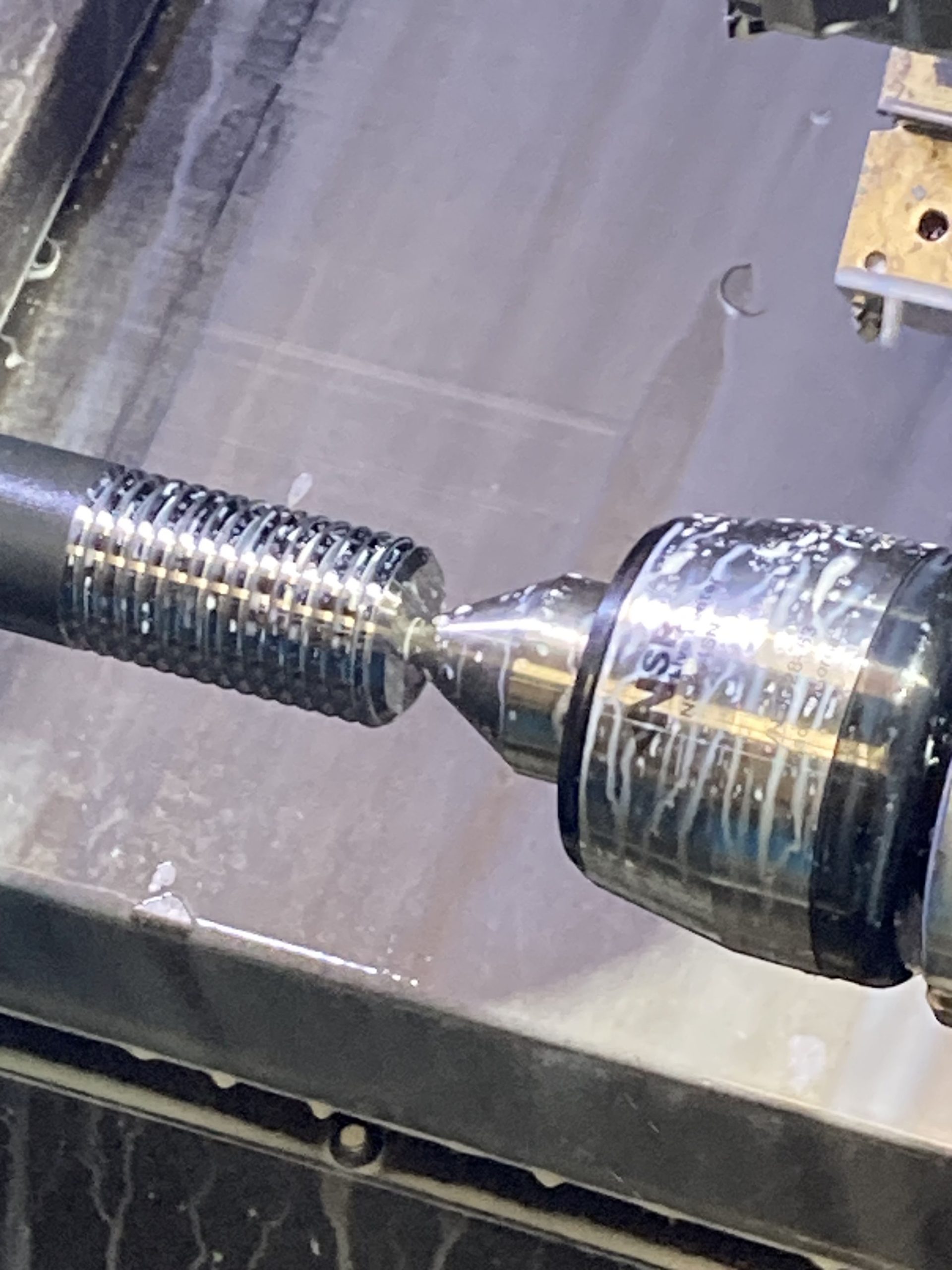 Interior of a DN Solutions’ Lynx 2100LB lathe