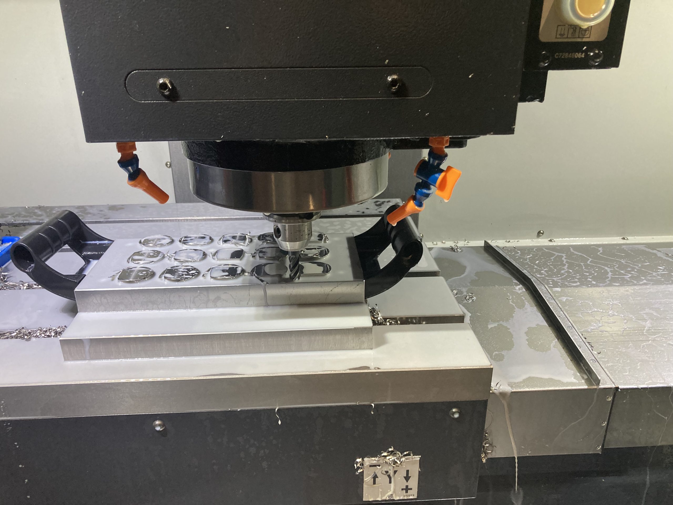 Interior of a DNM 5700 Vertical Machining Centre