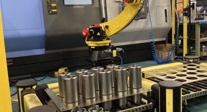 Automated Manufacturing Cell for Puma TT2500SY Twin Turret Horizontal Lathe